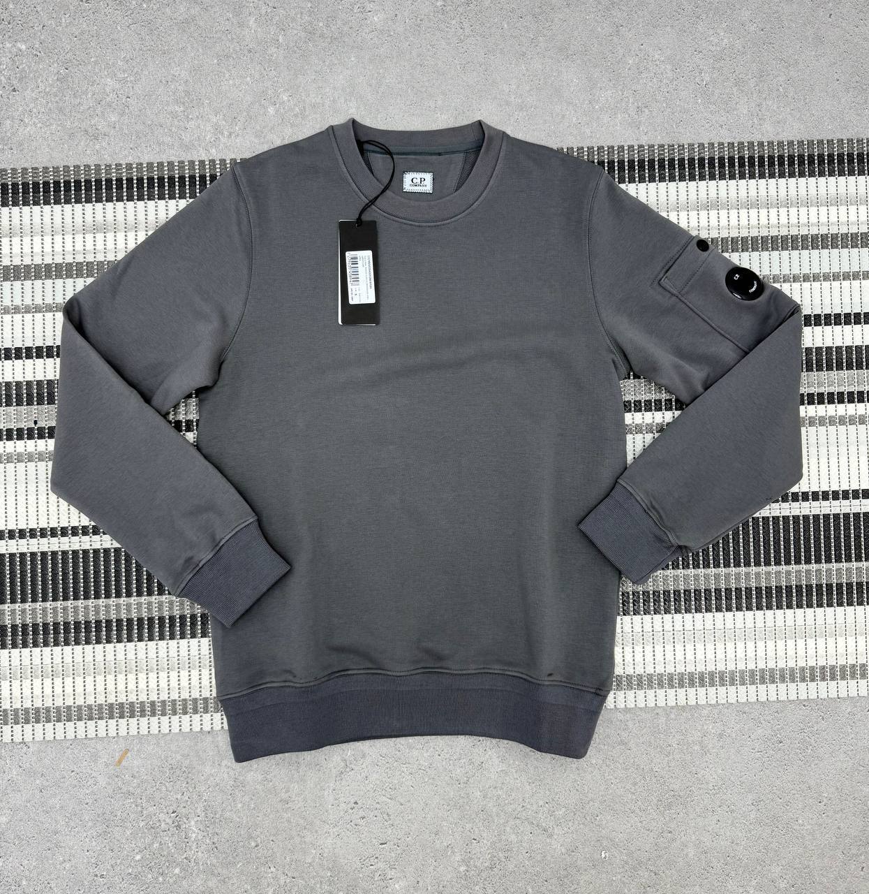 C.P. Company Diagonal Raised Fleece Lens Jumper
