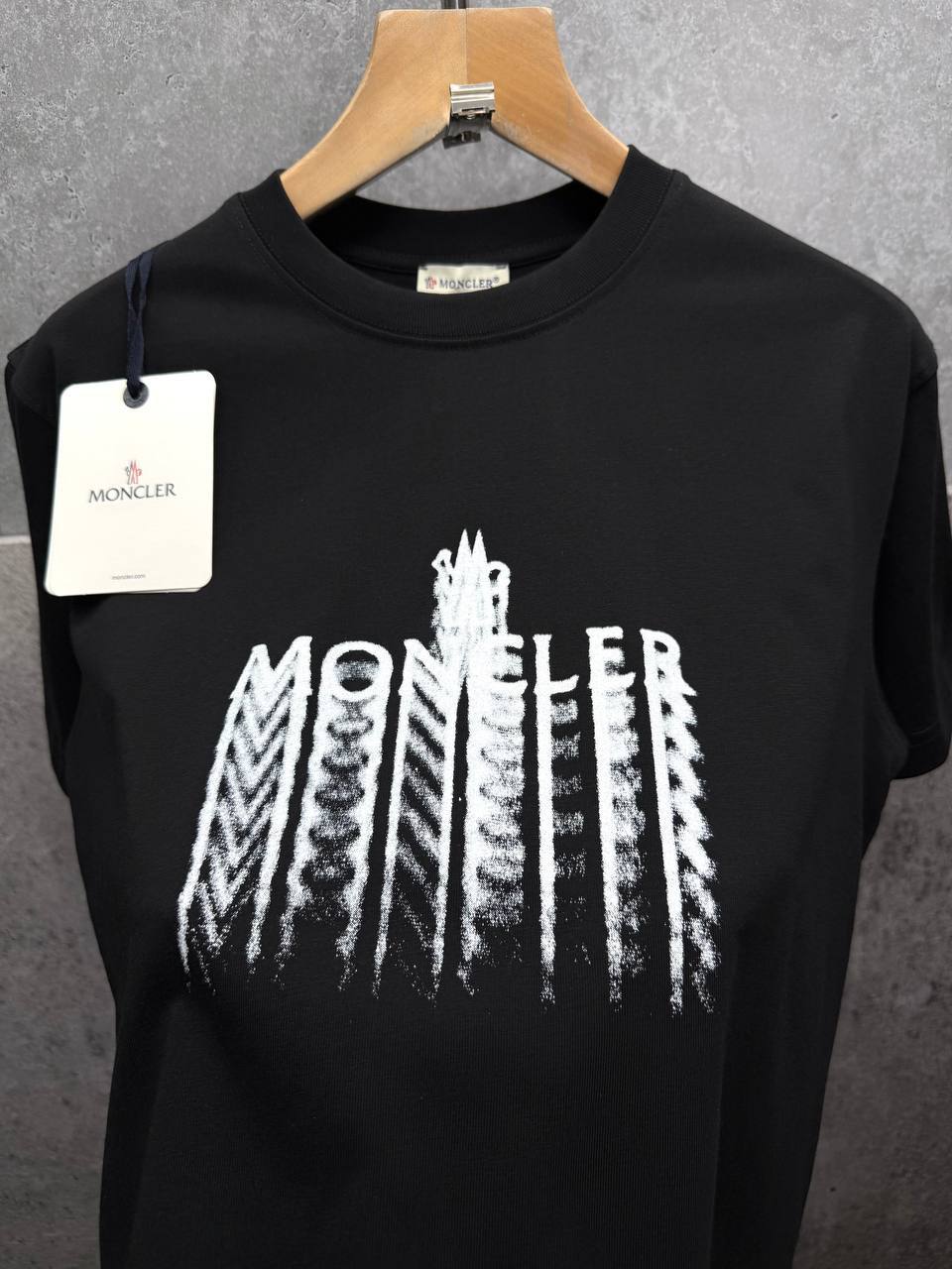 Moncler Faded Logo Cotton T-shirt