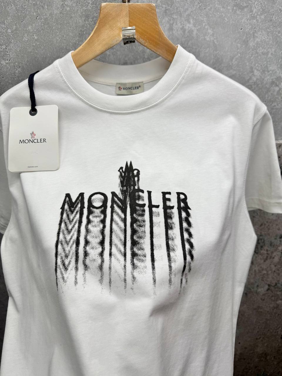 Moncler Faded Logo Cotton T-shirt