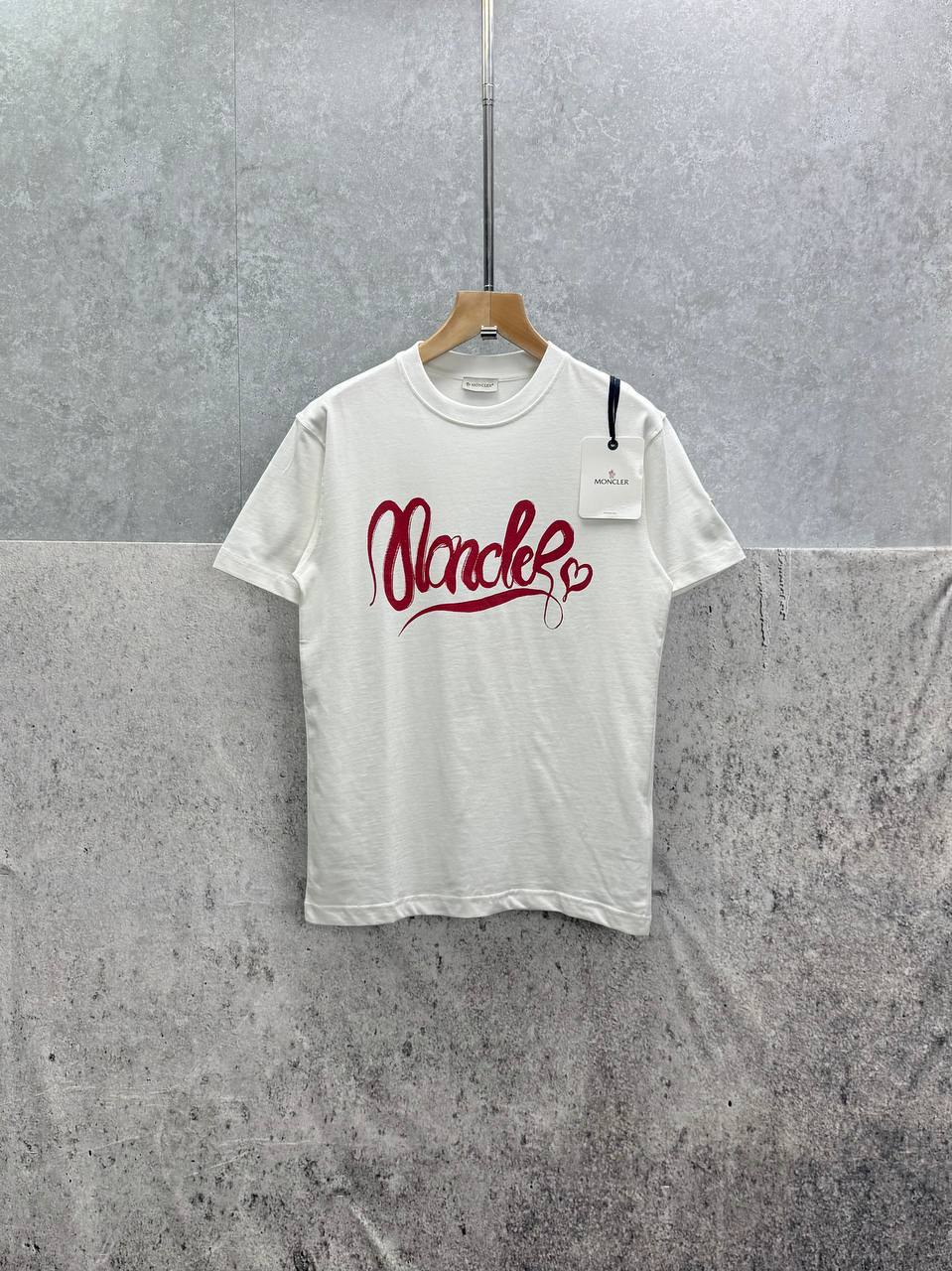Moncler Calligraphy Logo Cotton T-shirt