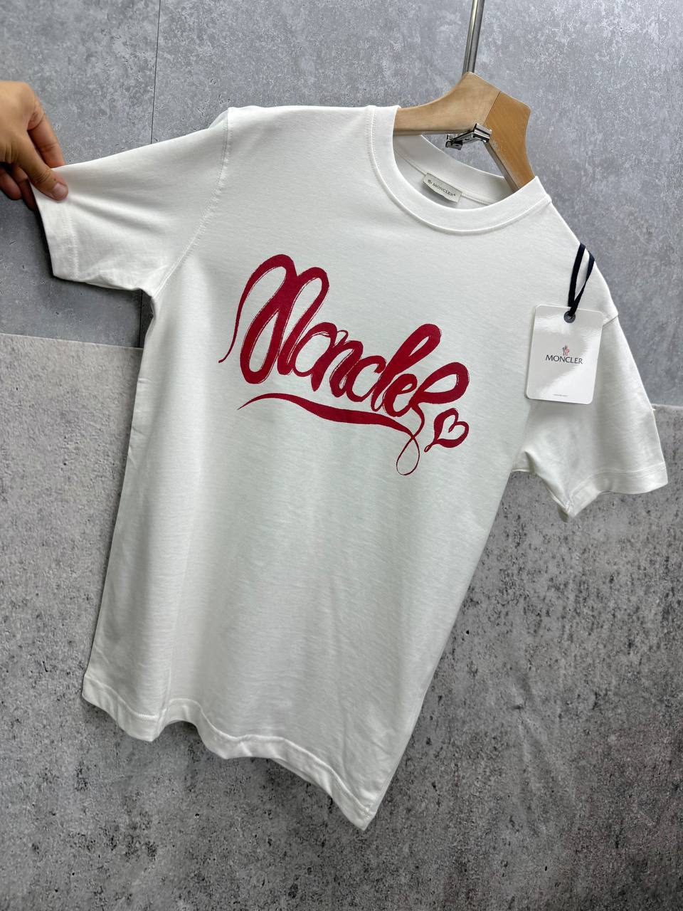 Moncler Calligraphy Logo Cotton T-shirt