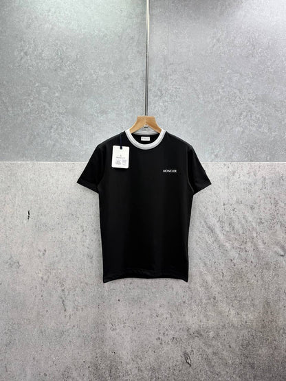 Moncler Cotton-Jersey T-Shirt with a Rubberized Logo Print on the Front