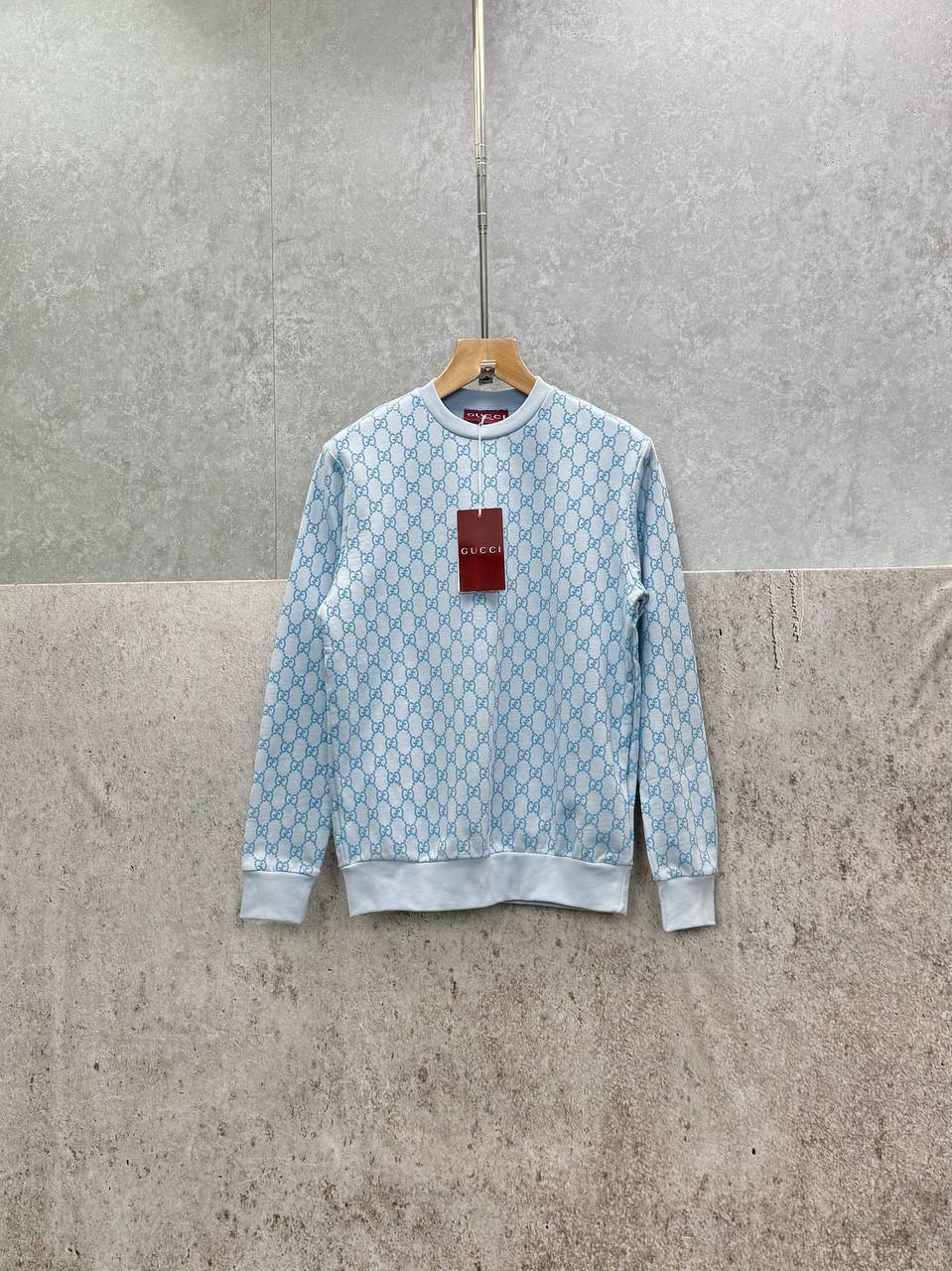 Gucci Logo Jacquard Wool Round Neck Long Sleeved Jumper