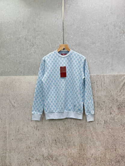 Gucci Logo Jacquard Wool Round Neck Long Sleeved Jumper