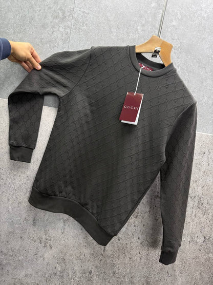 Gucci Logo Jacquard Wool Round Neck Long Sleeved Jumper
