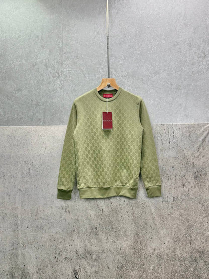 Gucci Logo Jacquard Wool Round Neck Long Sleeved Jumper
