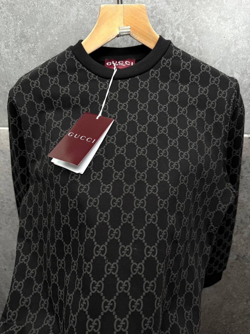 Gucci Logo Jacquard Wool Round Neck Long Sleeved Jumper