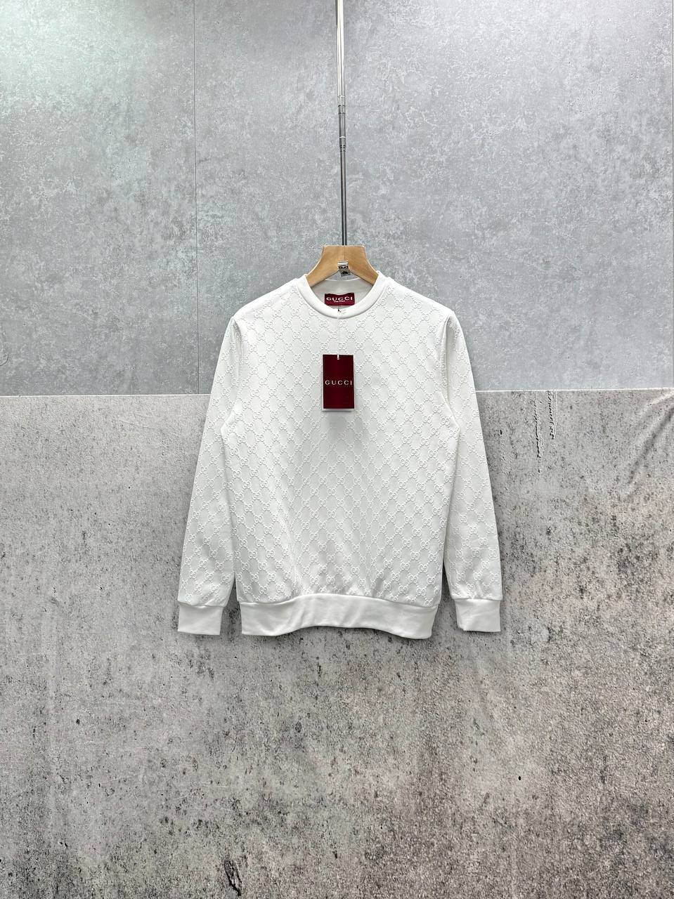 Gucci Logo Jacquard Wool Round Neck Long Sleeved Jumper