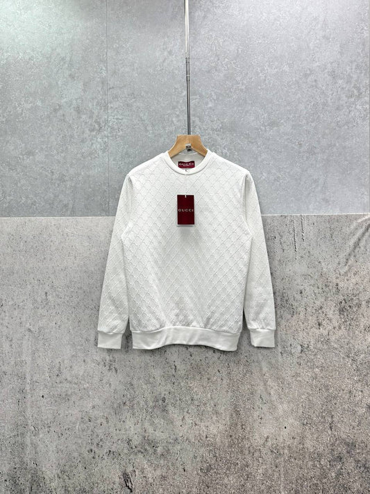 Gucci Logo Jacquard Wool Round Neck Long Sleeved Jumper