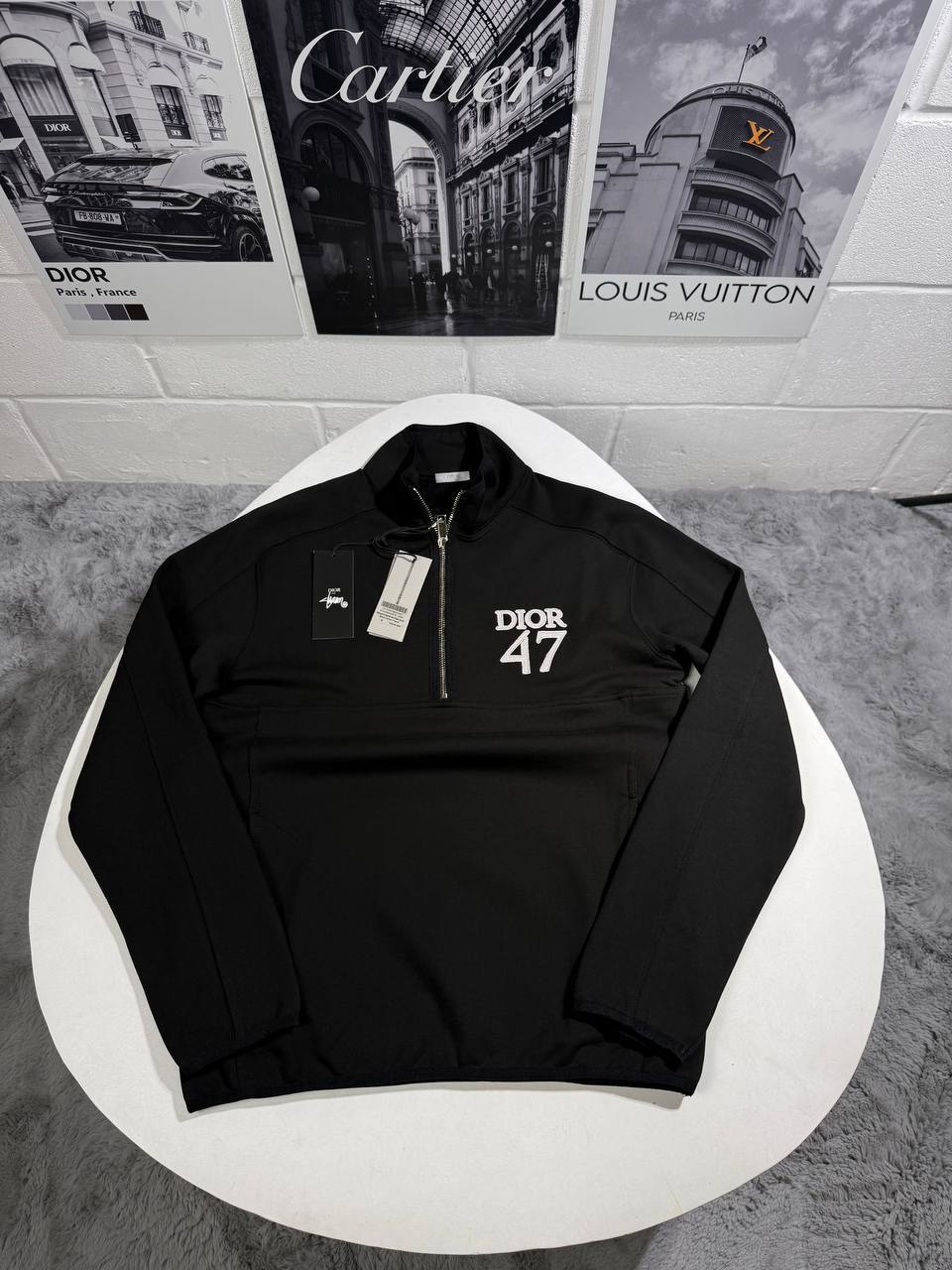 Dior 47 Embroidery Half Zipper