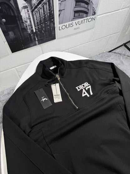 Dior 47 Embroidery Half Zipper