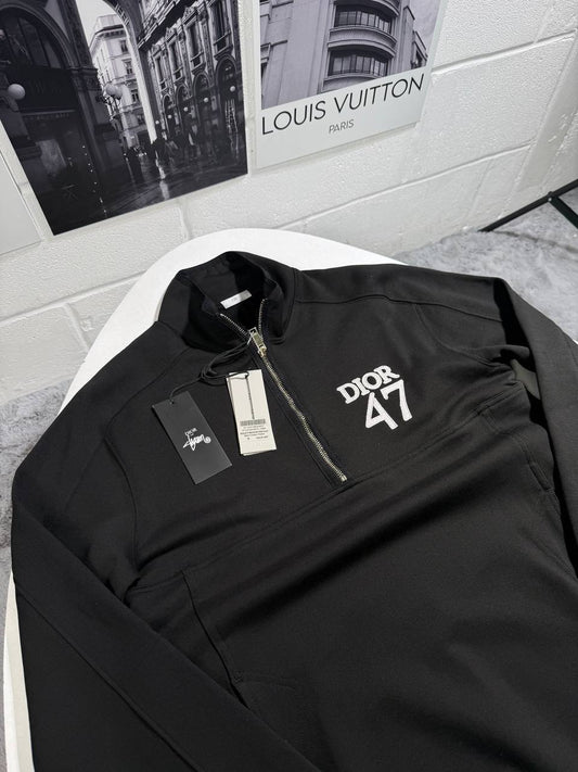 Dior 47 Embroidery Half Zipper