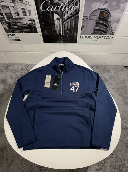 Dior 47 Embroidery Half Zipper