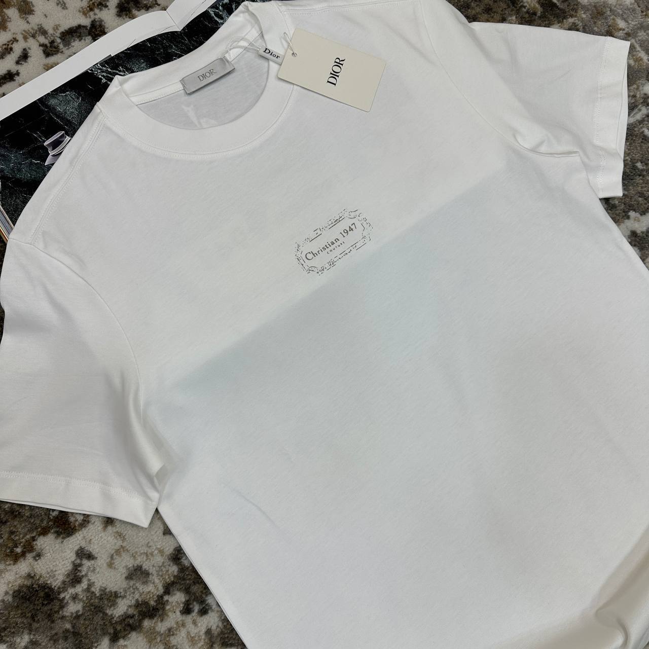 Christian Dior T-Shirt with Vintage-Inspired Graphic Print